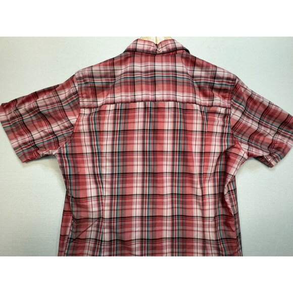 Kühl Men's Short Sleeves Button Up Shirt Size S Red Plaid Eluxor Pockets Casual - Picture 11 of 11